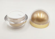 1oz 30ml Acrylic Round Face Cream Lọ chăm sóc da Bao bì với màu vàng