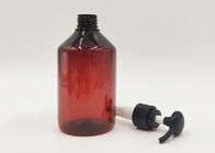 500ml Amber Clear Nhựa Custom chai mỹ phẩm Dung tích lớn cho dầu gội