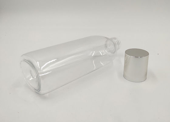 Chai mỹ phẩm tròn Boston Custom, chai nhựa trong suốt 100ml OEM 200ml