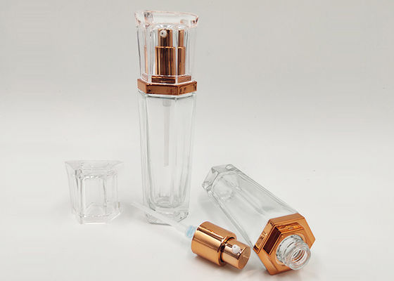 Winly 30ml Chai thủy tinh trong suốt có bơm Lotion