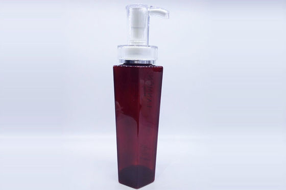 Chai mỹ phẩm nhựa 400ml hình vuông không đều với bơm lotion