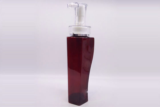 Chai mỹ phẩm nhựa 400ml hình vuông không đều với bơm lotion