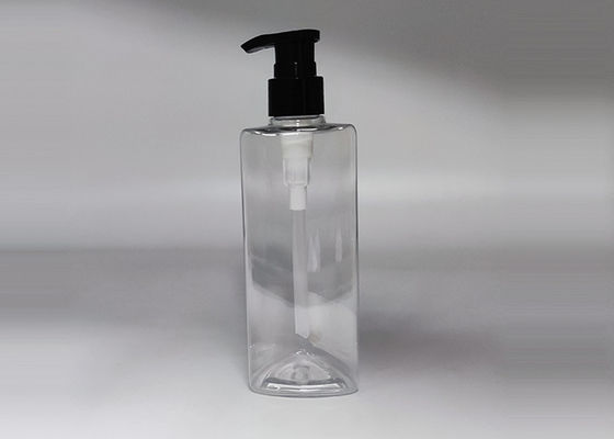 Chai nhựa PET trong suốt hình tam giác 250ml cho bao bì mỹ phẩm