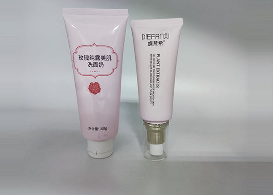 Ống mỹ phẩm bằng nhựa màu tùy chỉnh 100ml có bơm kem dưỡng da